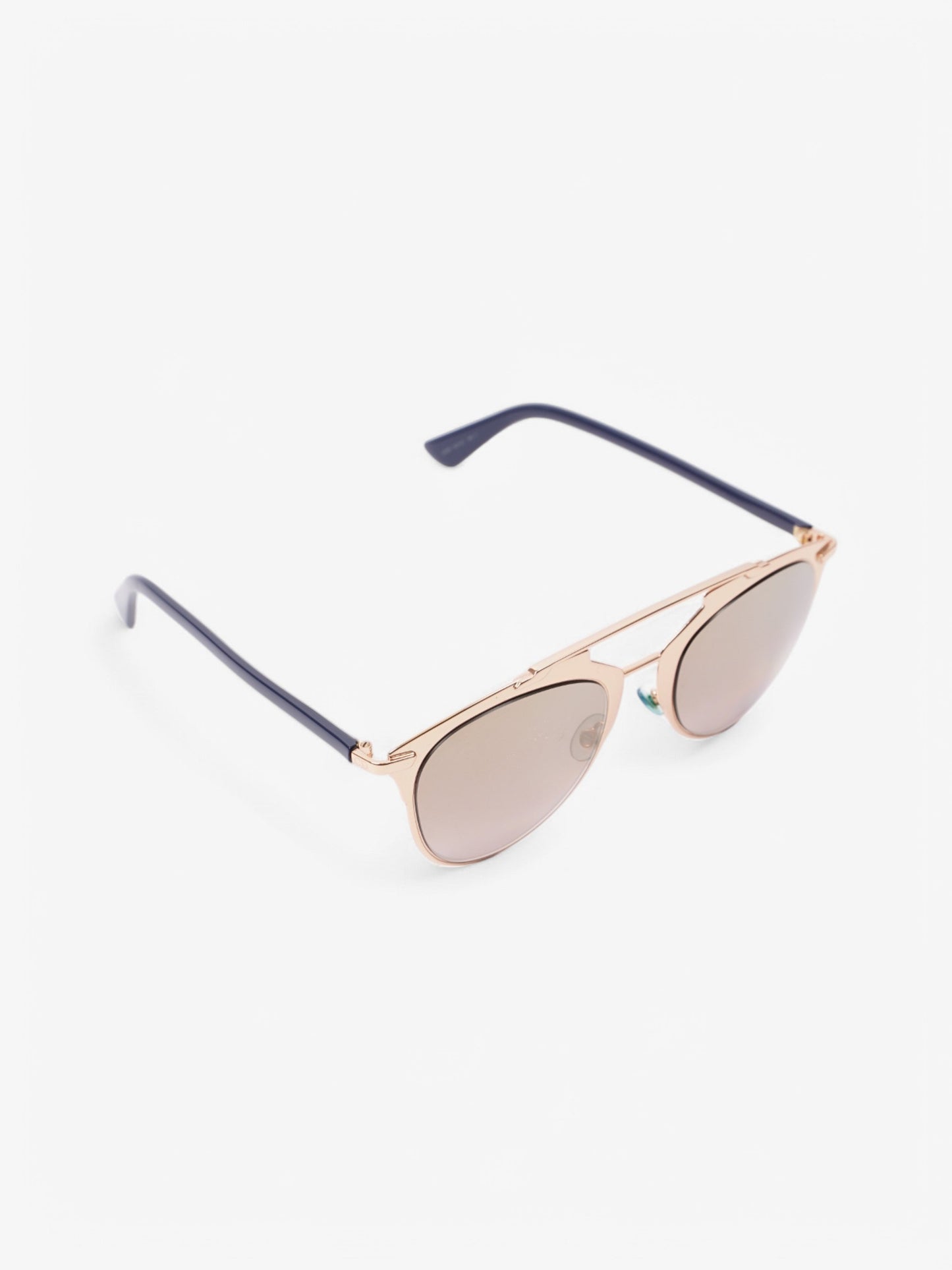 Christian Dior 3210R Sunglasses Gold / Blue Acetate 140mm