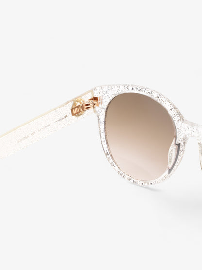 Gucci Glitter Sunglasses Silver Acetate 140mm