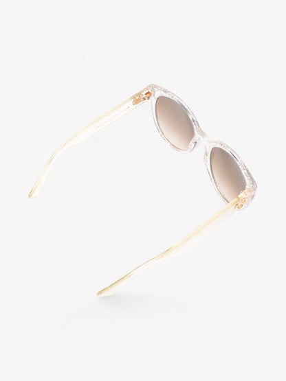 Gucci Glitter Sunglasses Silver Acetate 140mm
