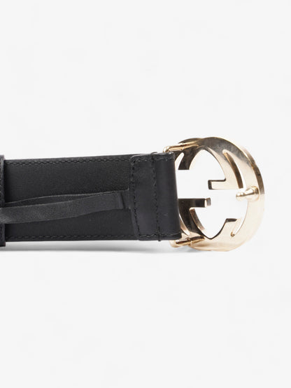 Gucci Interlocking G Belt Black Leather 100cm 40"