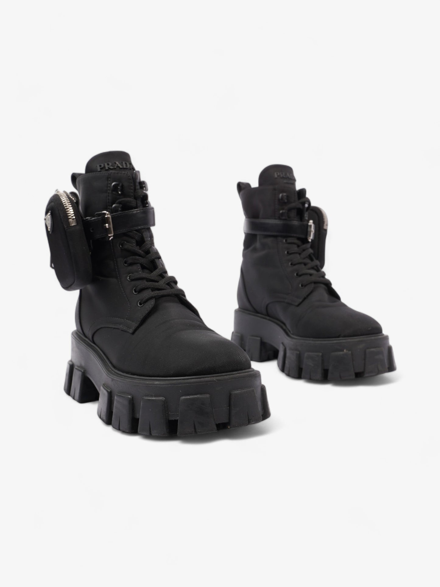 Prada Monolith Boots 60 Black Re Nylon EU 37 UK 4