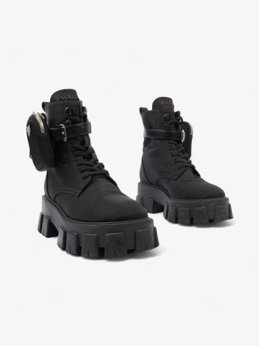 Prada Monolith Boots 60 Black Re Nylon EU 37 UK 4