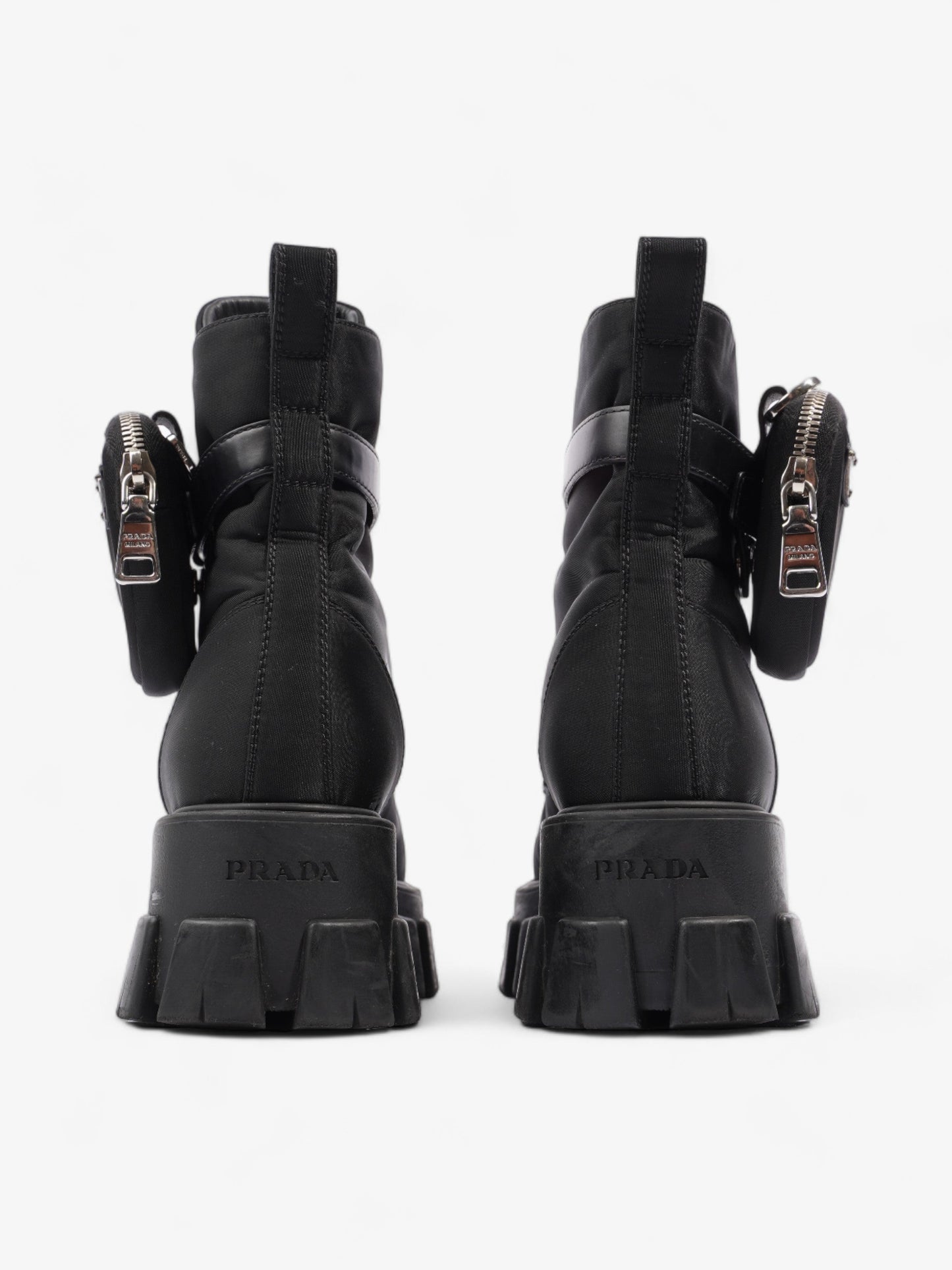 Prada Monolith Boots 60 Black Re Nylon EU 37 UK 4