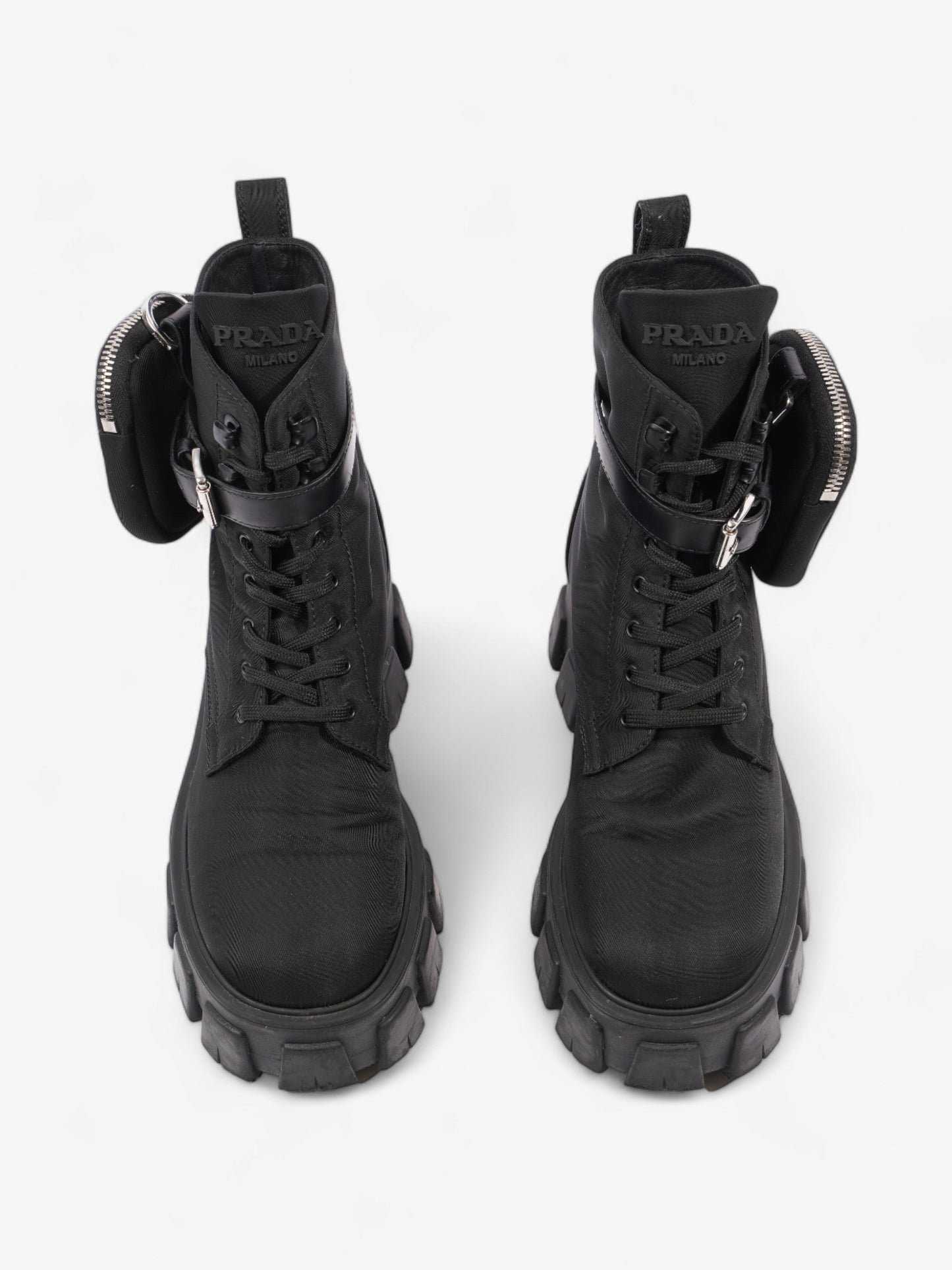 Prada Monolith Boots 60 Black Re Nylon EU 37 UK 4
