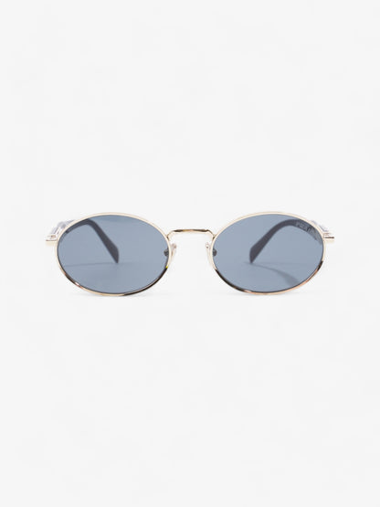 Prada Oval Sunglasses Gold / Black Base Metal 140mm