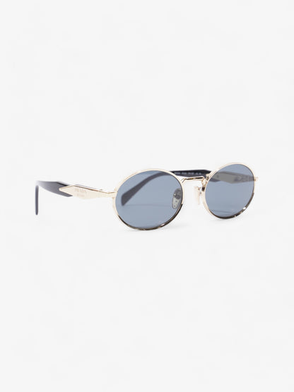 Prada Oval Sunglasses Gold / Black Base Metal 140mm