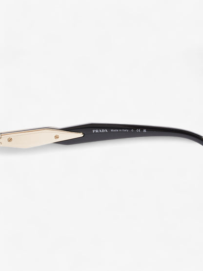 Prada Oval Sunglasses Gold / Black Base Metal 140mm