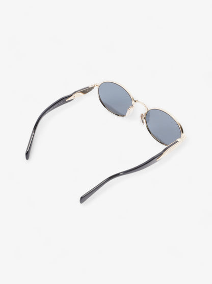 Prada Oval Sunglasses Gold / Black Base Metal 140mm
