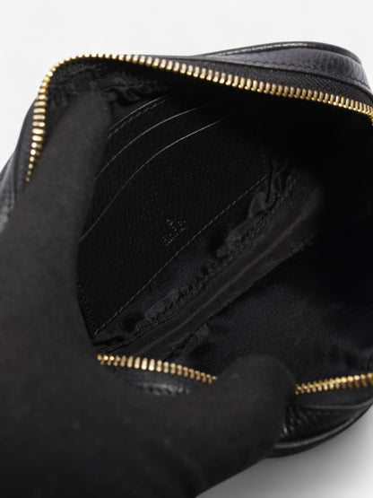 Gucci GG Marmont Super Mini Shoulder Bag Black Leather Super Mini