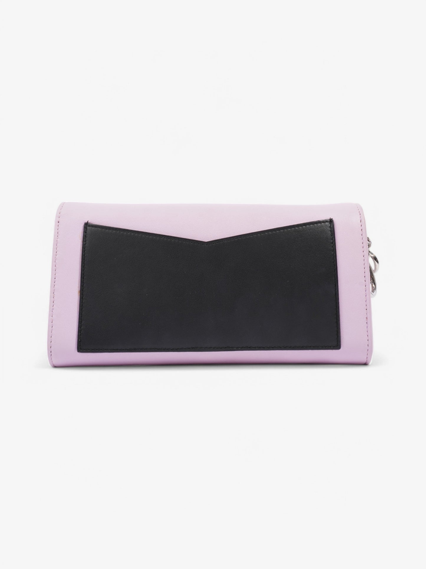 Christian Dior Tricolour Wallet on Chain Pink / Lilac Calfskin Leather