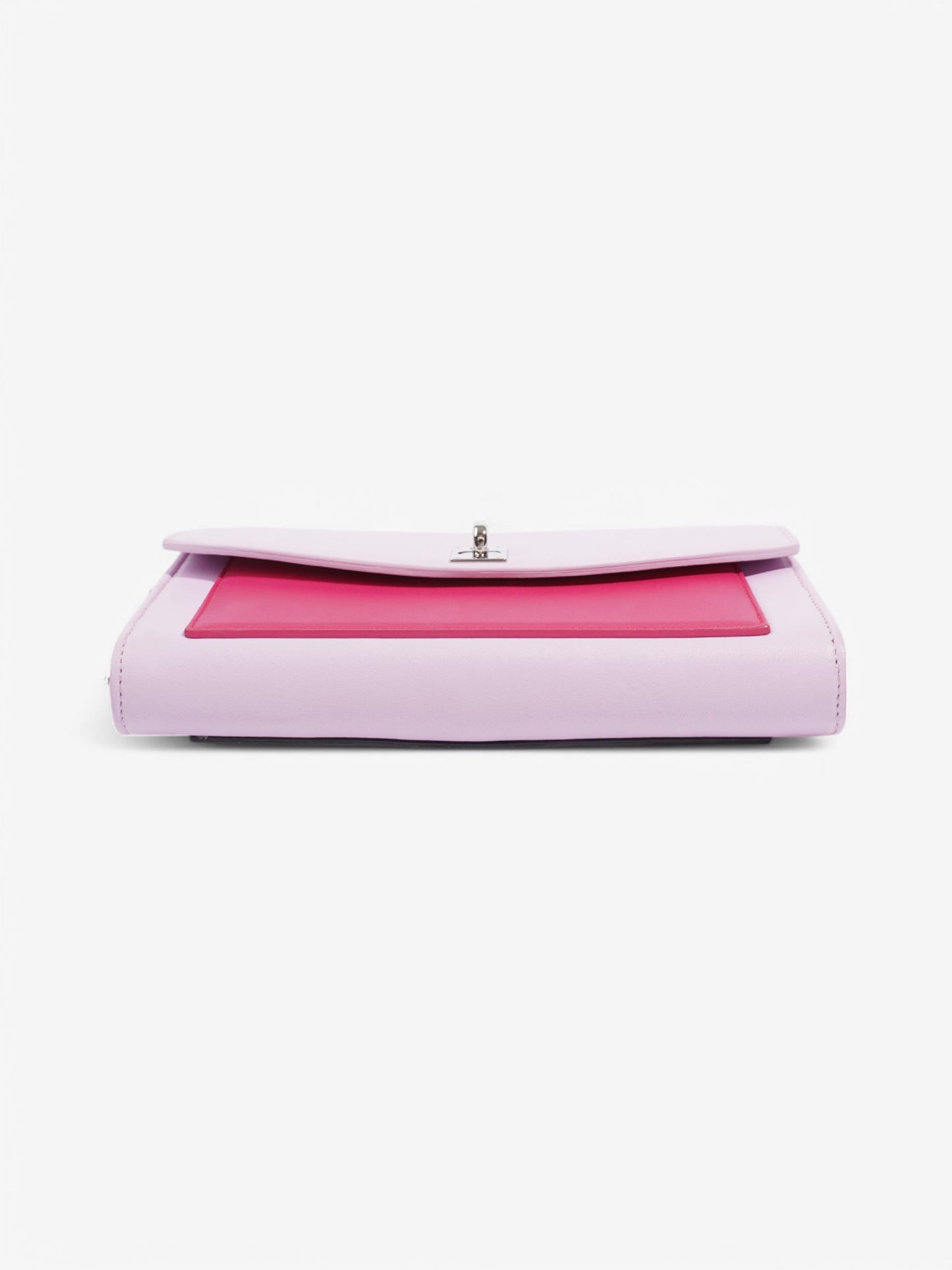 Christian Dior Tricolour Wallet on Chain Pink / Lilac Calfskin Leather