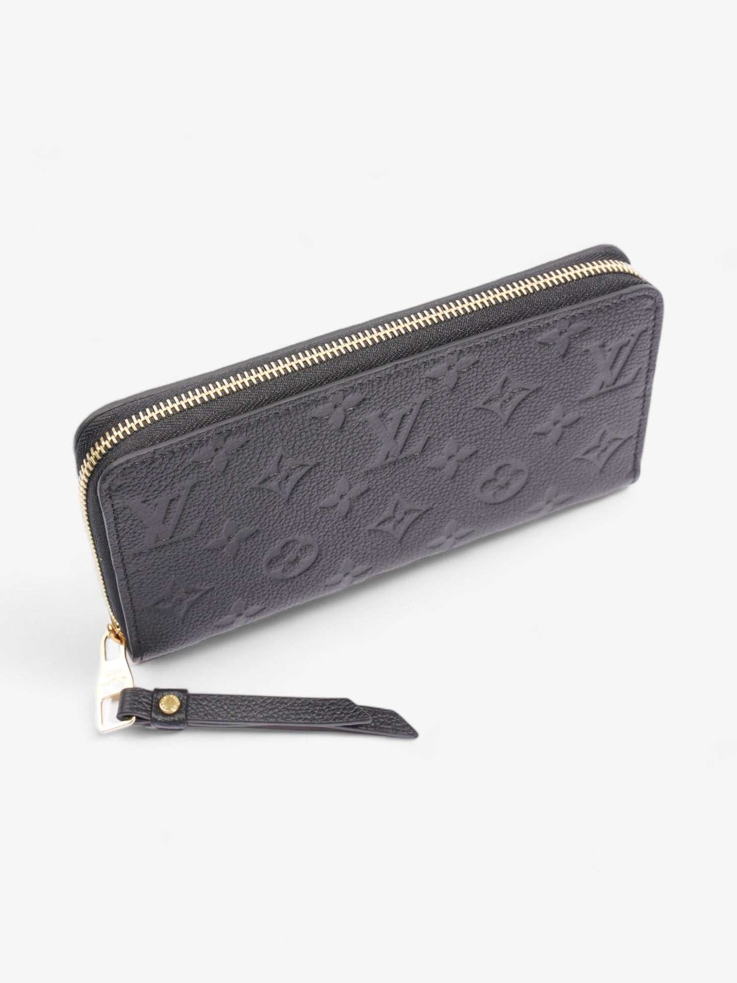Louis Vuitton Zippy Wallet Black Monogram Empreinte Leather