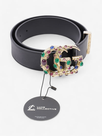 Gucci GG Marmont Crystal Belt Black / Gold / Multicoloured Leather 75cm / 30"