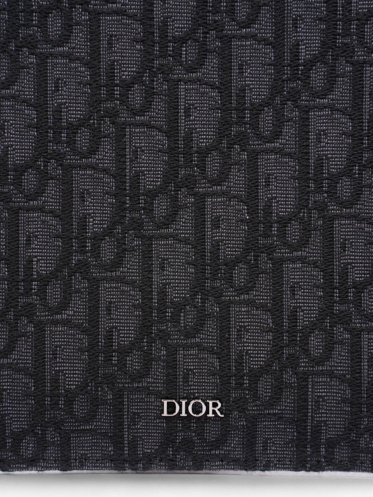 Christian Dior A4 Pouch Black Oblique Canvas