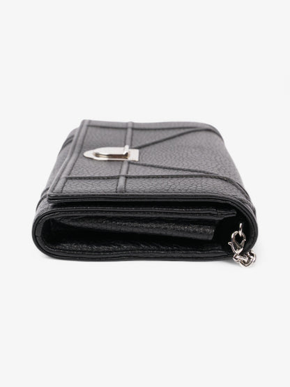 Christian Dior Diorama Wallet On Chain Black Calfskin Leather