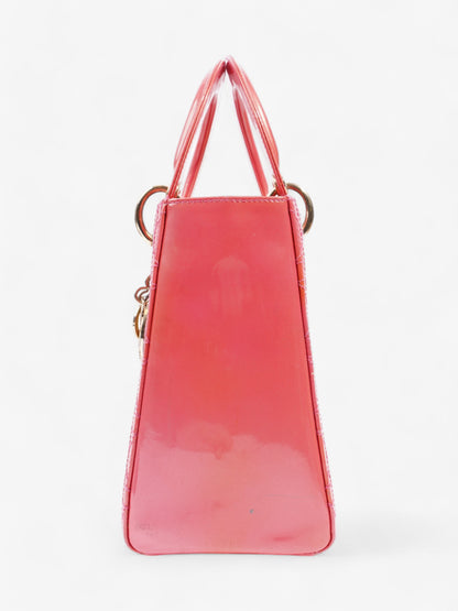 Christian Dior Lady Dior Pink Patent Leather Medium