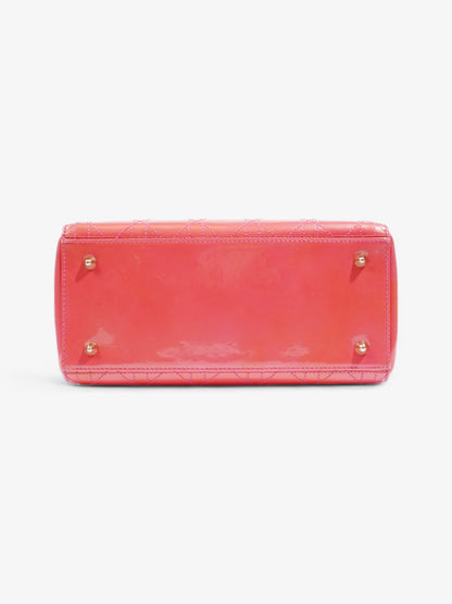Christian Dior Lady Dior Pink Patent Leather Medium