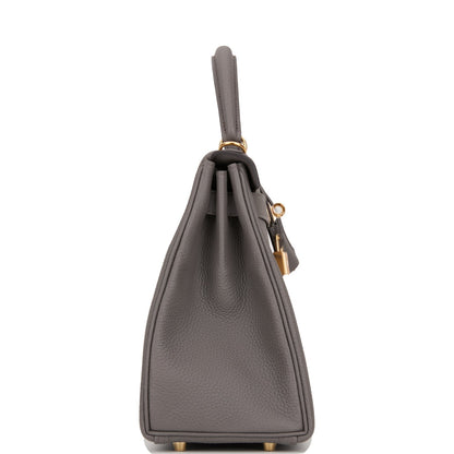 Hermes Kelly 28 Retourne Etain Togo Gold Hardware