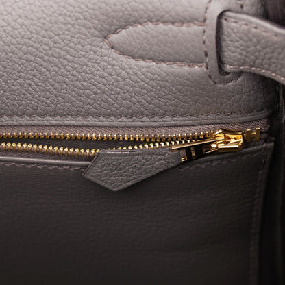 Hermes Kelly 28 Retourne Etain Togo Gold Hardware