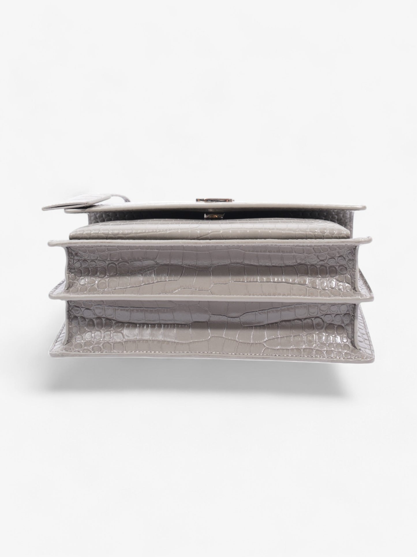 Saint Laurent Sunset Grey Embossed Leather Medium