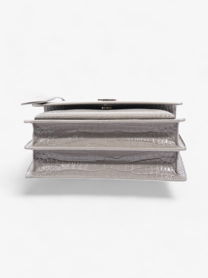 Saint Laurent Sunset Grey Embossed Leather Medium