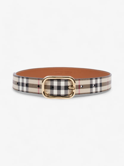 Burberry Check Belt Vintage Check Canvas Small - 89cm