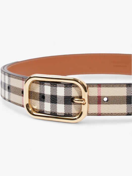Burberry Check Belt Vintage Check Canvas Small - 89cm