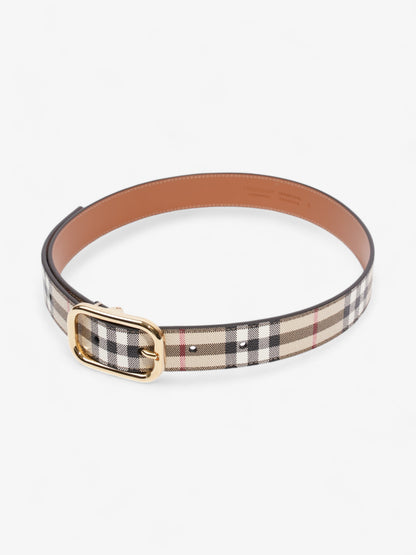 Burberry Check Belt Vintage Check Canvas Small - 89cm