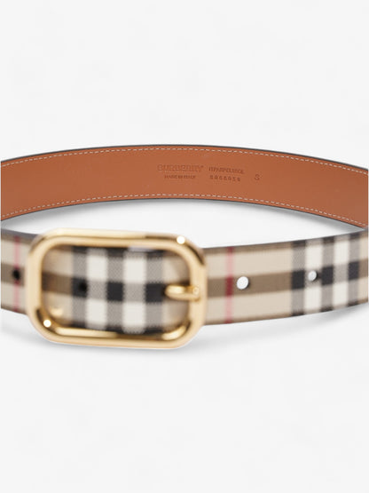 Burberry Check Belt Vintage Check Canvas Small - 89cm