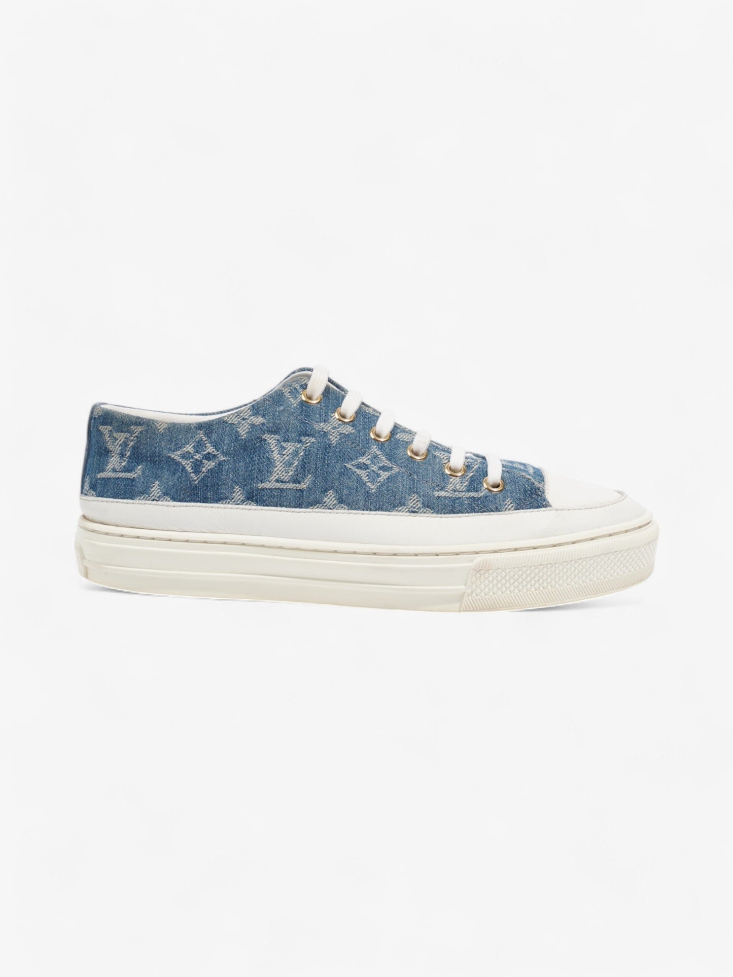 Louis Vuitton Stellar Low Top Sneakers Denim Monogram / White Denim EU 36 UK 3