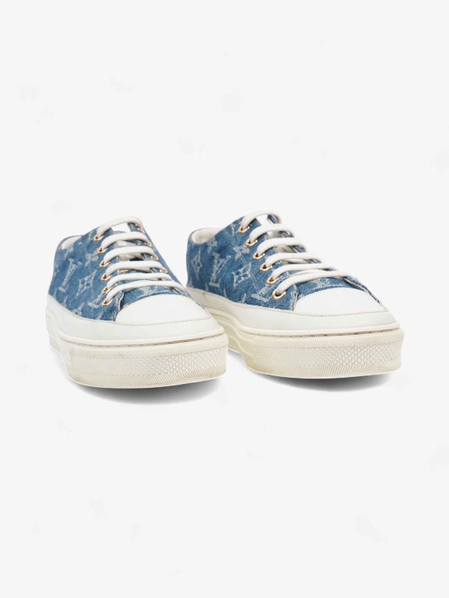 Louis Vuitton Stellar Low Top Sneakers Denim Monogram / White Denim EU 36 UK 3
