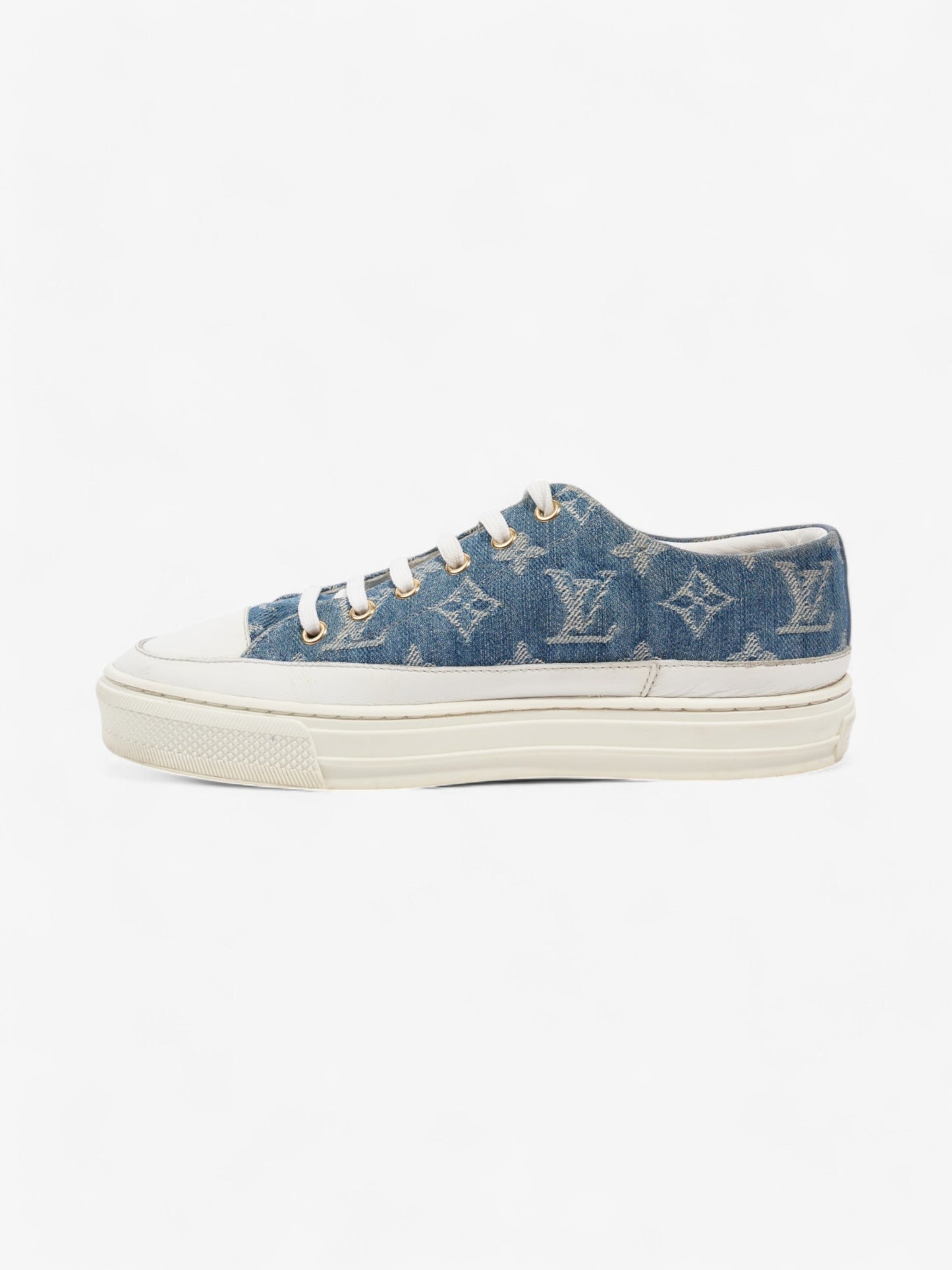 Louis Vuitton Stellar Low Top Sneakers Denim Monogram / White Denim EU 36 UK 3