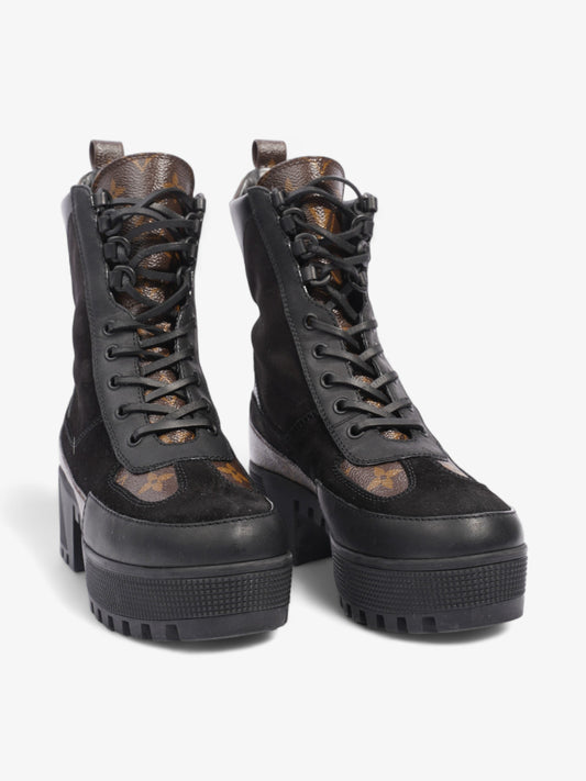 Louis Vuitton Desert Boots 35mm Monogram / Black Canvas EU 36.5 UK 3.5