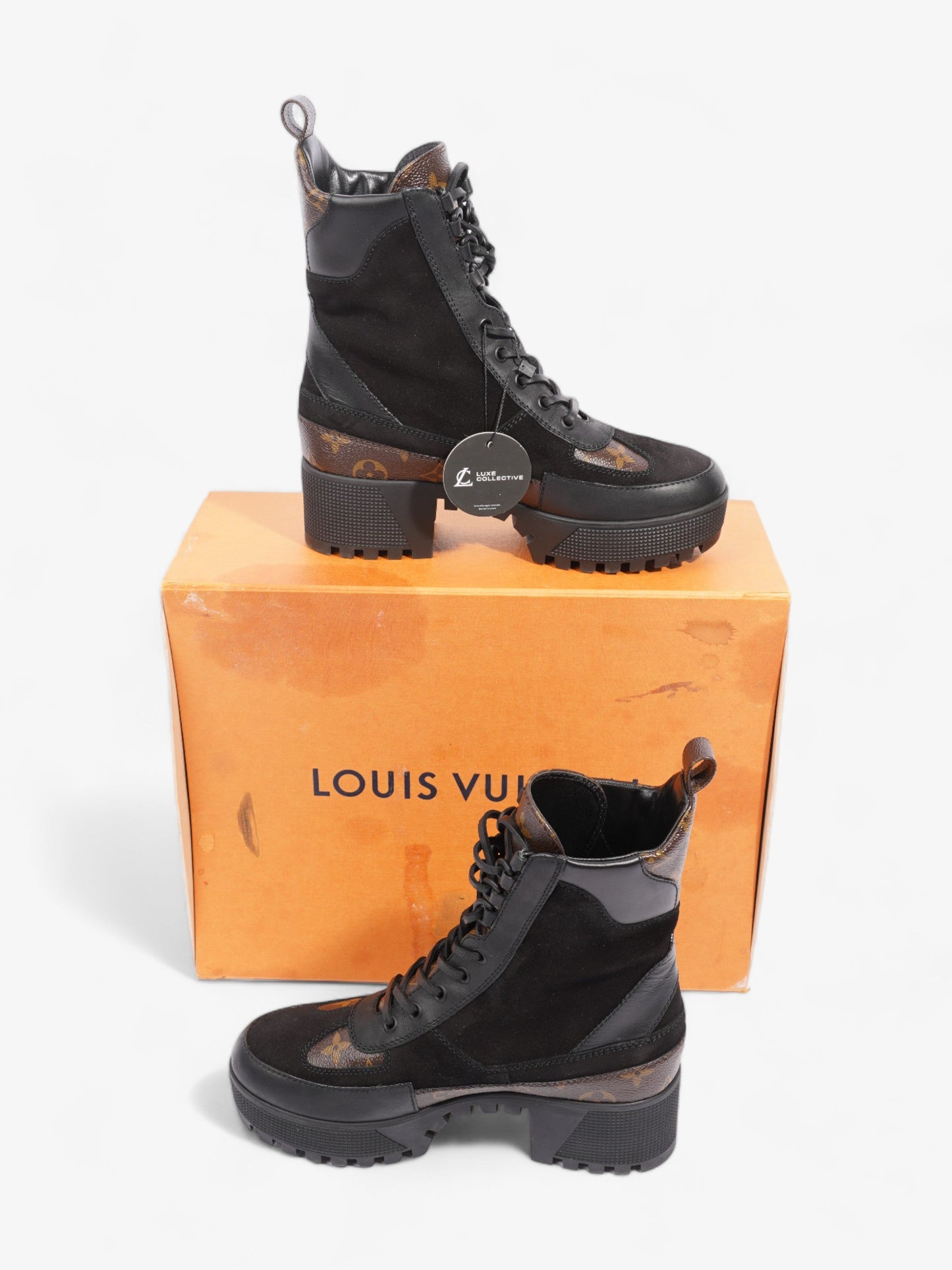 Louis Vuitton Desert Boots 35mm Monogram / Black Canvas EU 36.5 UK 3.5
