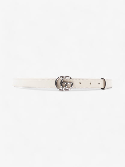 Gucci GG Marmont Thin Belt Cream Leather 110cm 44"