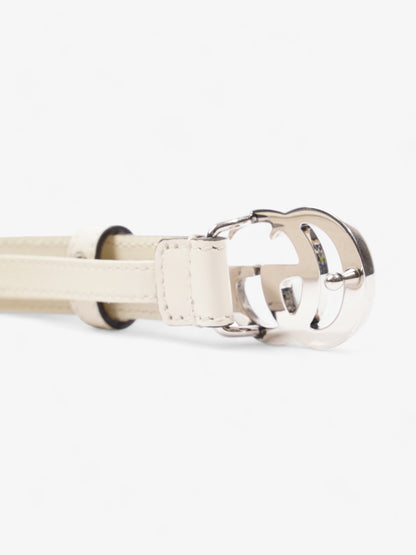 Gucci GG Marmont Thin Belt Cream Leather 110cm 44"