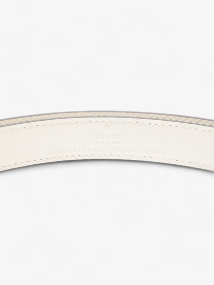 Gucci GG Marmont Thin Belt Cream Leather 110cm 44"