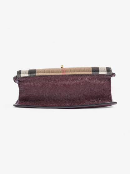 Burberry Macken Burgundy / House Check Canvas