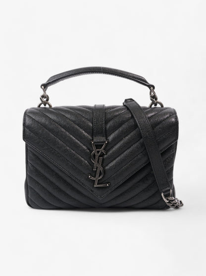 Saint Laurent College Black Lambskin Leather Medium