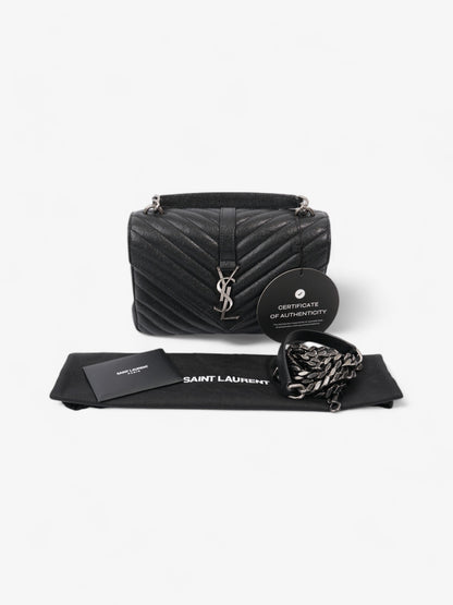 Saint Laurent College Black Lambskin Leather Medium