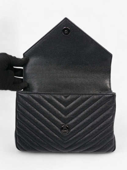 Saint Laurent College Black Lambskin Leather Medium