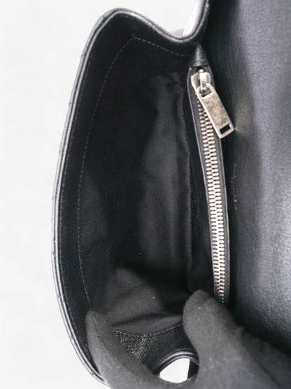 Saint Laurent College Black Lambskin Leather Medium