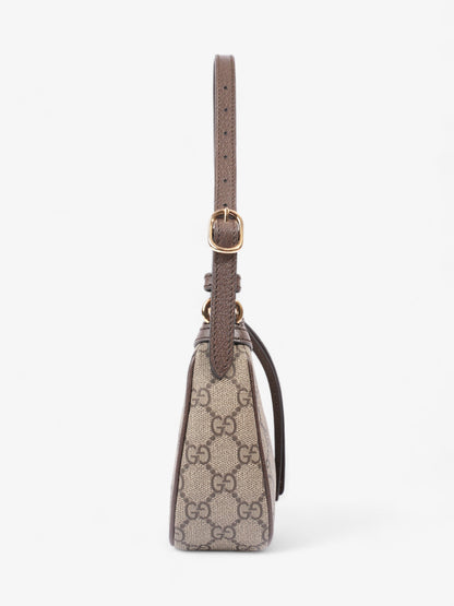 Gucci Ophidia Beige And Ebony GG Supreme Coated Canvas Small