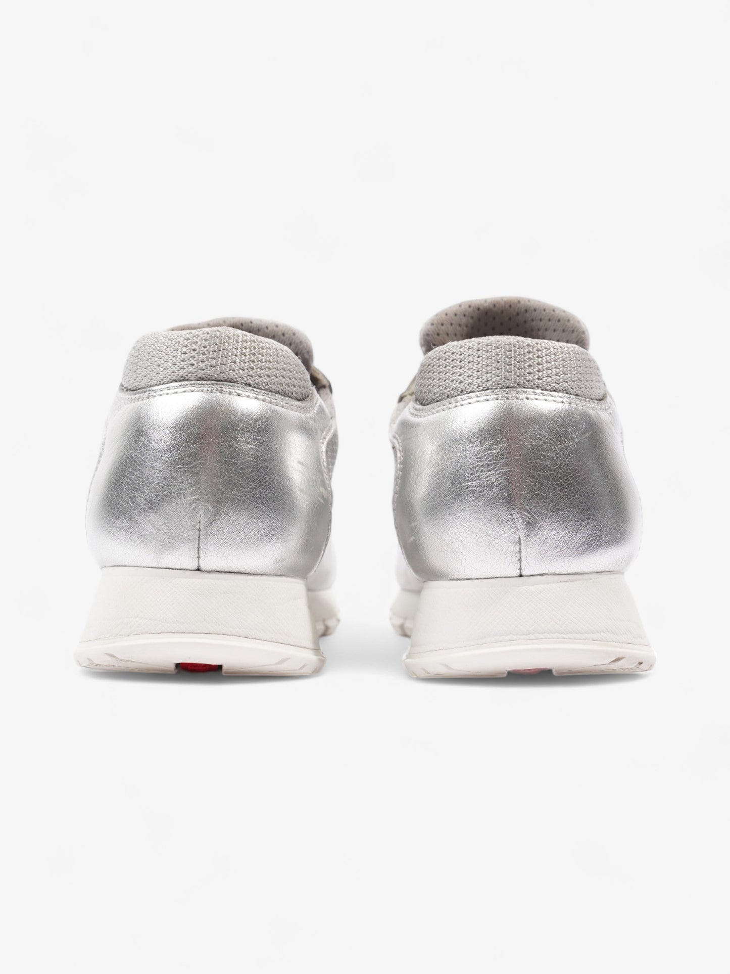 Prada America's Cup Sneakers Silver / Red Mesh EU 38 UK 5
