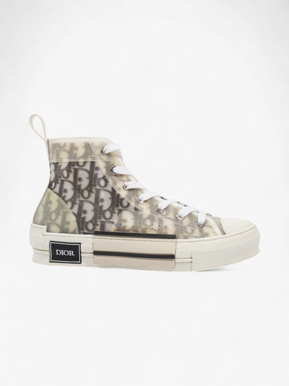 Christian Dior B23 High Top Light Grey Canvas EU 38 UK 5