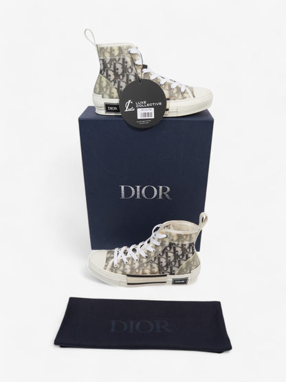 Christian Dior B23 High Top Light Grey Canvas EU 38 UK 5
