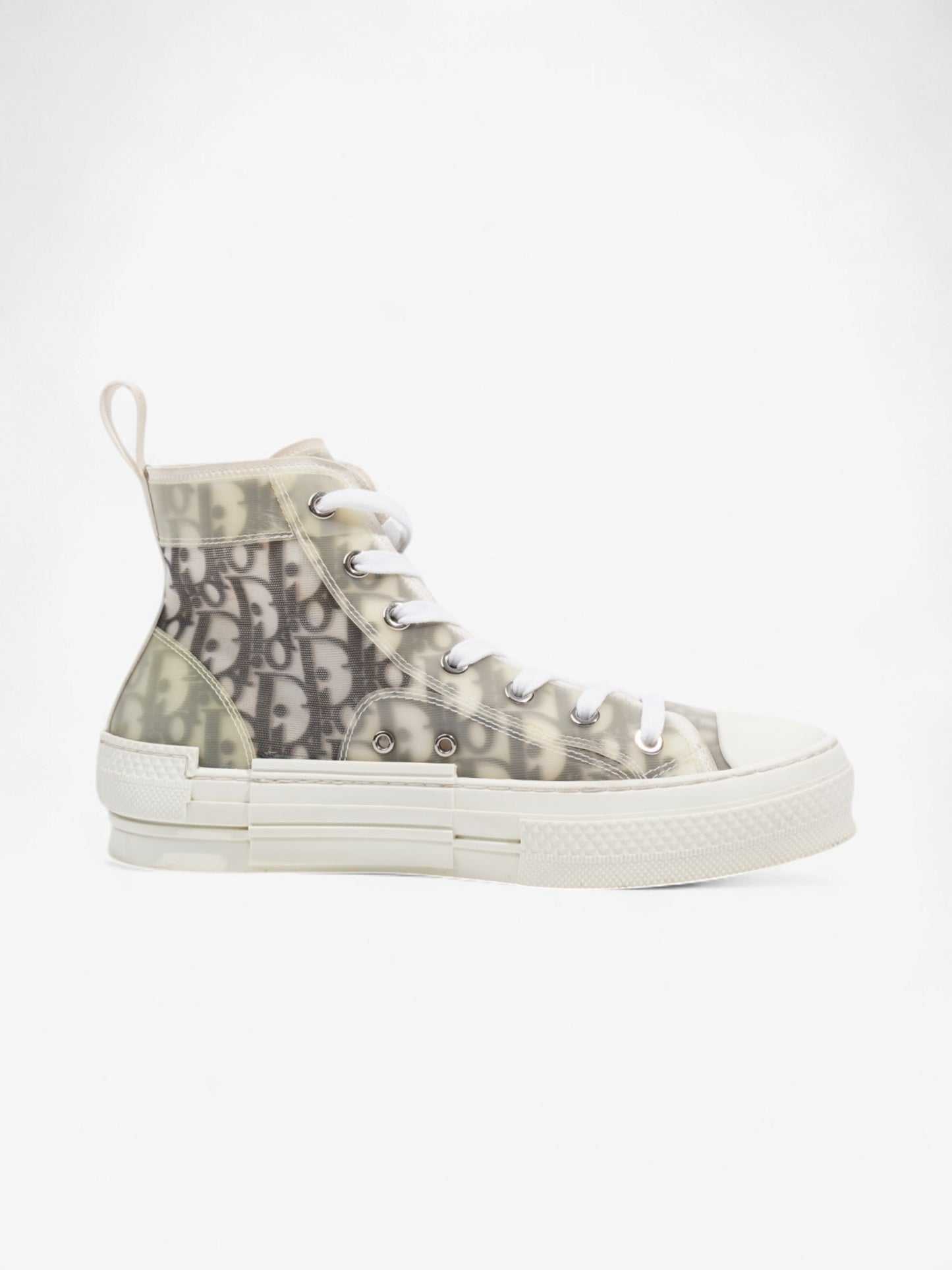 Christian Dior B23 High Top Light Grey Canvas EU 38 UK 5