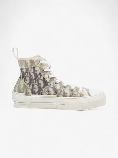 Christian Dior B23 High Top Light Grey Canvas EU 38 UK 5