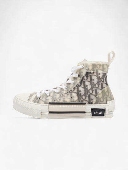 Christian Dior B23 High Top Light Grey Canvas EU 38 UK 5
