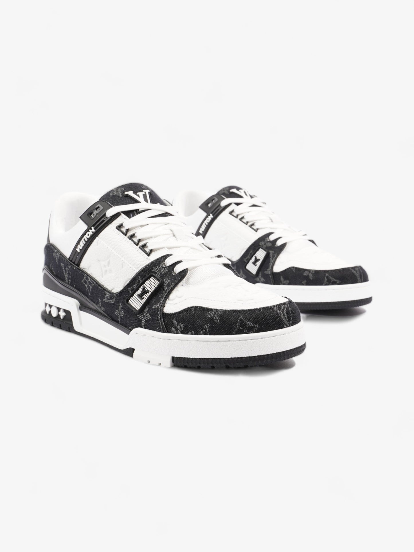 Louis Vuitton LV Trainers Black / White Leather EU 46 UK 11